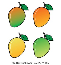 Mango maduro con Colores vibrantes