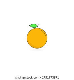 Reife Orange Citrus Fruchtvektorgrafik