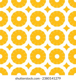 Ripe orange seamless pattern vector 