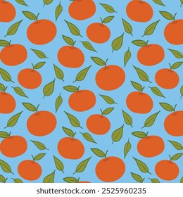 Padrão sem costura laranja maduro para o seu design.