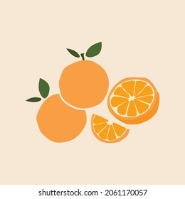ripe orange vector design logo