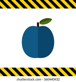 Ripe plum icon