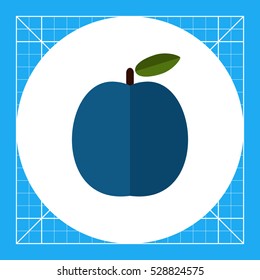 Ripe plum icon