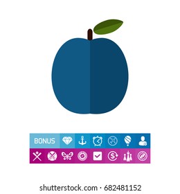 Ripe plum icon