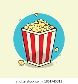 ripe popcorn illustration Premium Vector