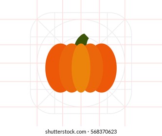 Ripe pumpkin icon