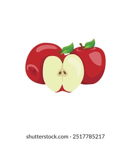 reifer roter Apfel auf rustikalem Holzhintergrund