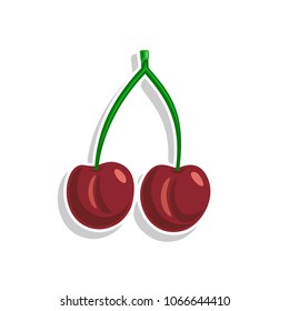 Ripe red cherries