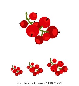 Ripe red currant icon