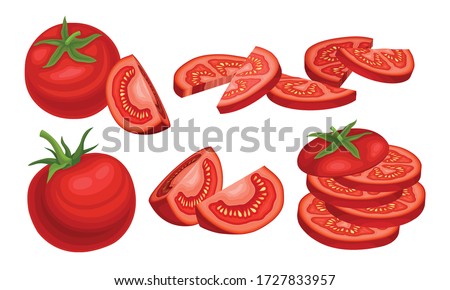 Similar – Image, Stock Photo Small tomatoes halved