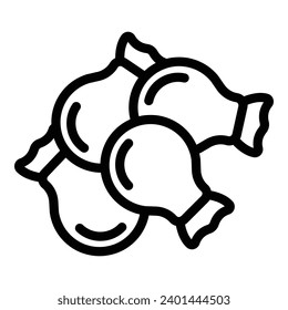Ripe rosehip icon outline vector. Botany antioxidant fruit. Dried rosehip fruit