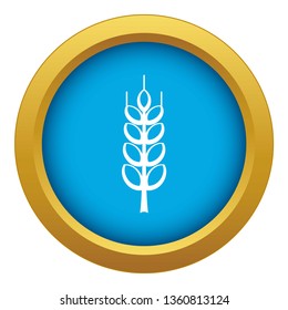 Ripe spike icon blue vector isolated on white background for any design