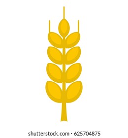 Ripe spike icon flat isolated on white background vector illustration
