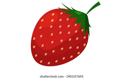 Fresas maduras sobre fondo blanco
