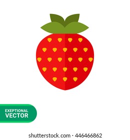 Ripe strawberry icon