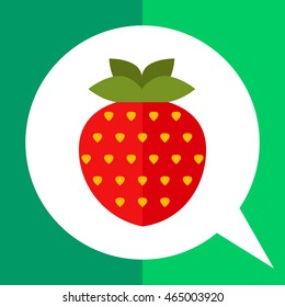 Ripe strawberry icon