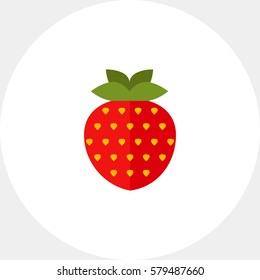 Ripe strawberry icon