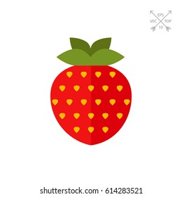 Ripe strawberry icon