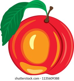 Ripe sweet peach
