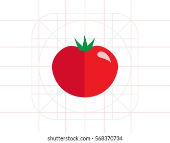Ripe tomato icon