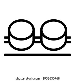 Ripened cheese icon. Outline ripened cheese vector icon for web design isolated on white background