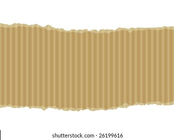 Ripped cardboard banner