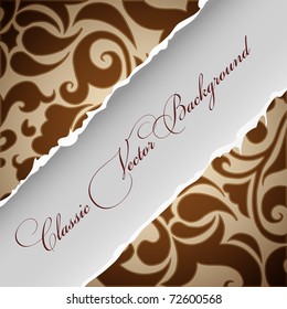Ripped classic wallpaper