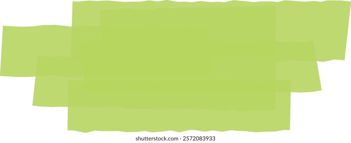 Ripped horizontal stripes of light green textured paper create an abstract layered background, perfect for various design projects and adding a touch of creativity to any artwork