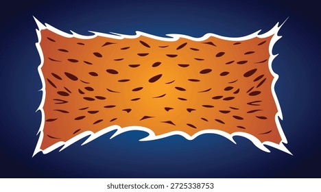 Fondo de textura de cuero rasgado con bordes rotos Estilo rústico de piel de animal de Antiguas