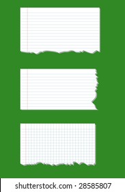ripped notebook papers