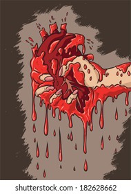 Ripped out heart