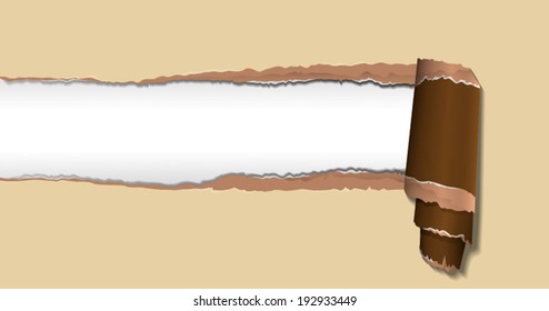ripped paper
