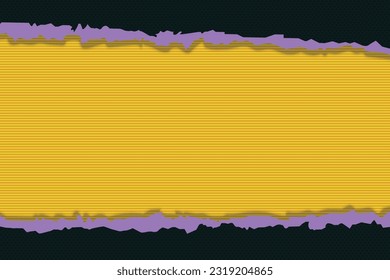 Ripped paper background. Stripes lines. Vector illustration.