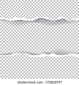 Ripped paper and checkered background with space for text, vector illustration.