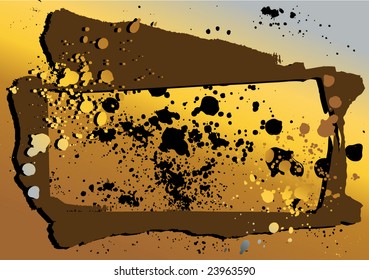 ripped paper with colorful splashes