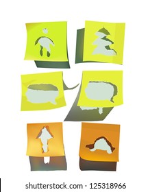 ripped paper designs