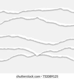 Ripped Paper Edge. Vector illustration