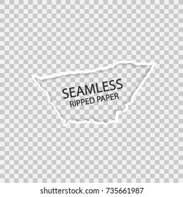 Ripped paper elements on a isolated background