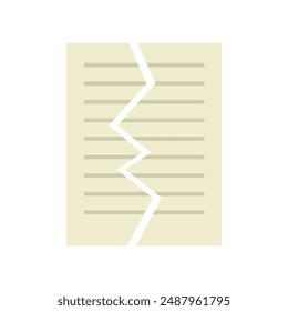 Ripped paper icon illustrated in vector