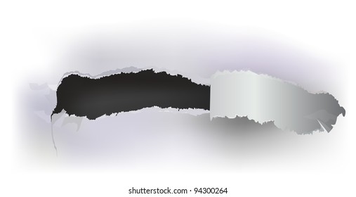 ripped paper line for text