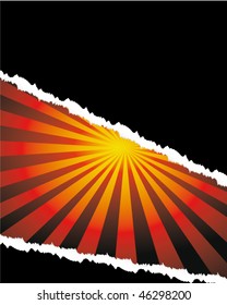 ripped paper poster