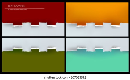 ripped paper set 2