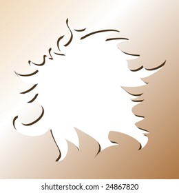 Ripped paper sheet with negative space to insert text