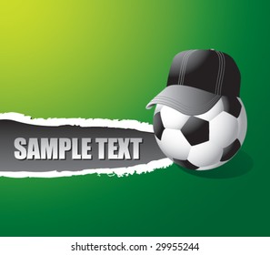 ripped paper with soccer referee