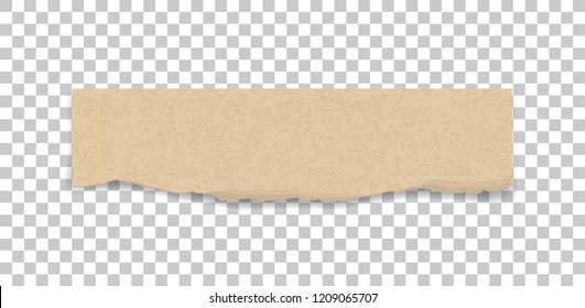 Ripped paper texture. Torn paper edges background. Brown paper for banner tag background. Vector illustration.