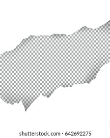 Ripped paper transparent with space for text