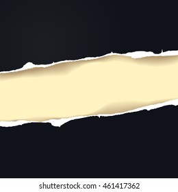 Ripped paper, vector art and illustration.