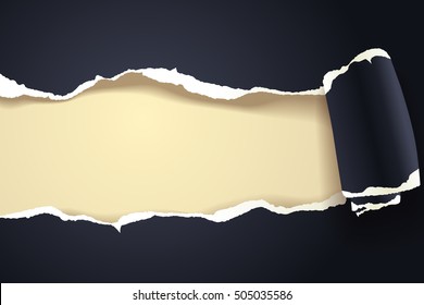Ripped paper, vector art and illustration.