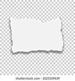 Papel rasgado. Vector de papel rasgado. el periódico fue arrancado de fondo.