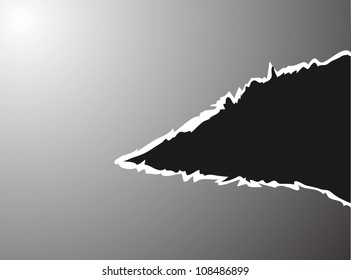 Ripped paper. Vector illustration.